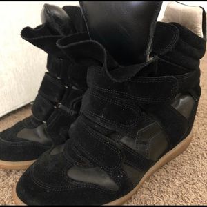 Isabel Marant ✨ Wedge Sneakers Black Size 6.5